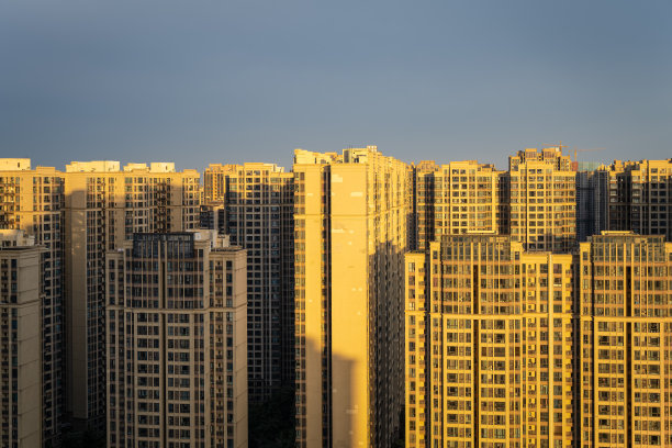 成都黄昏夕阳夜景