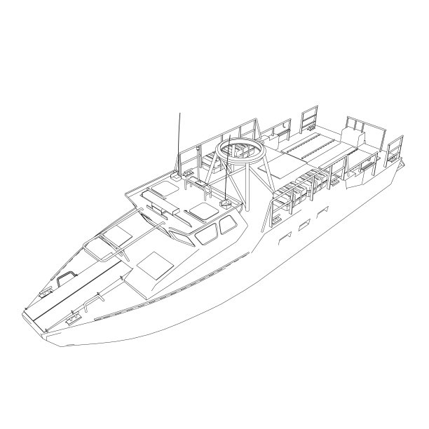 近代战船模型