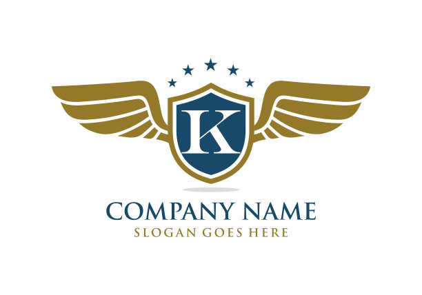 字母k鹰logo