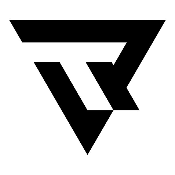 vr字母logo设计,rv标志