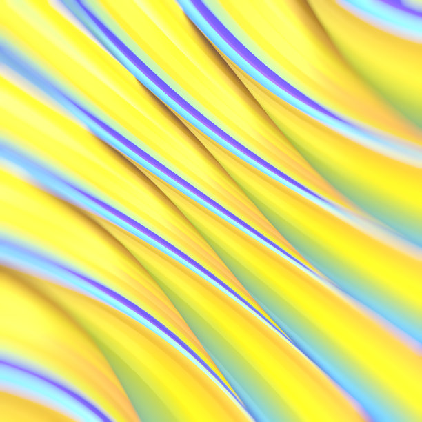 蓝黄渐变水波纹抽象背景