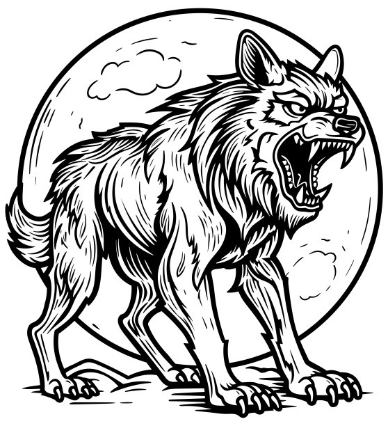 月夜之狼logo