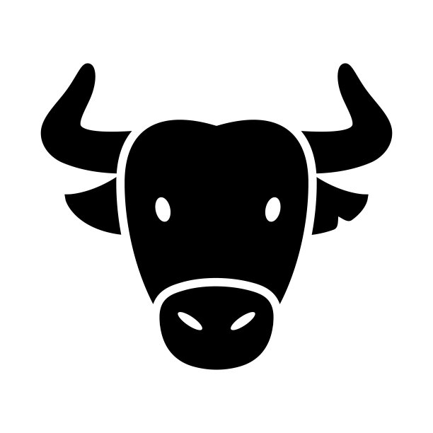 牛头标志矢量图标