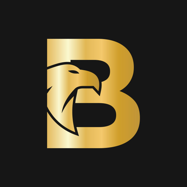 b字母logo设计,翅膀b标志