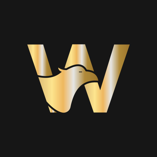 w字母翅膀logo