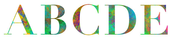 彩色c字母logo