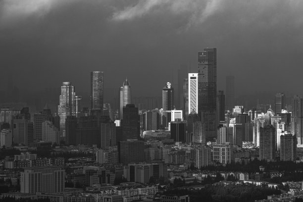 南京黑白照片