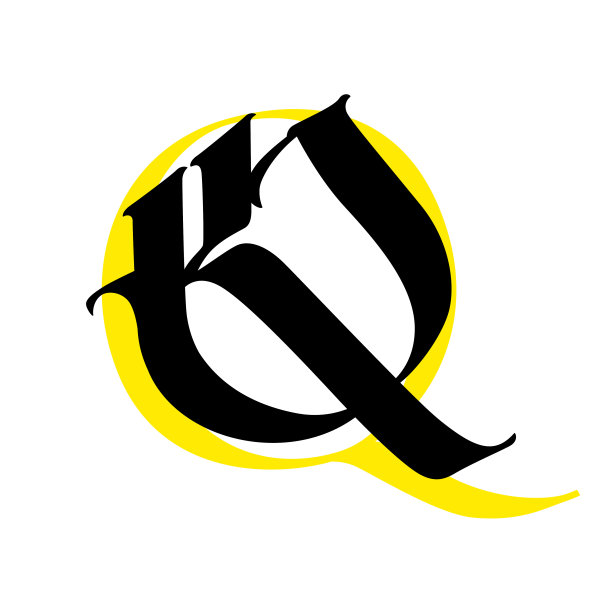 q英文设计logo