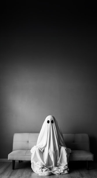 白色动感幽灵图片