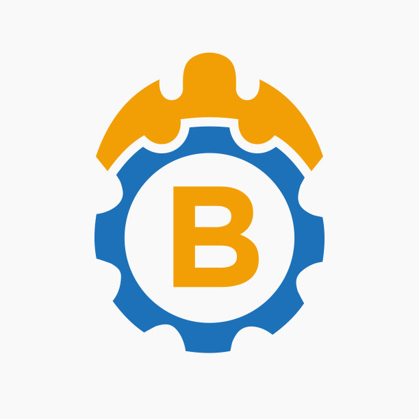 b字母标志房子logo