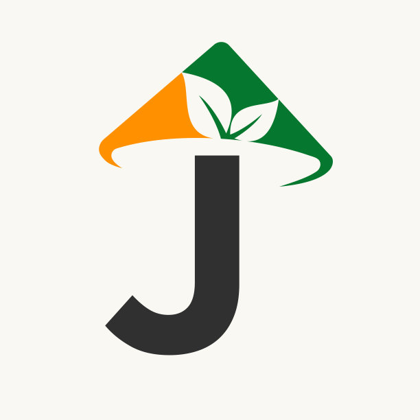 j绿叶标志logo