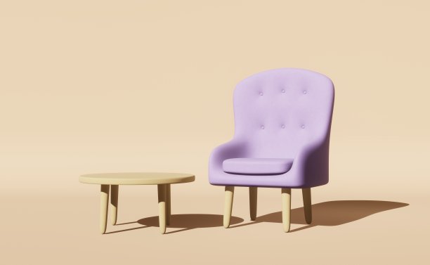办公休闲桌椅3d模型