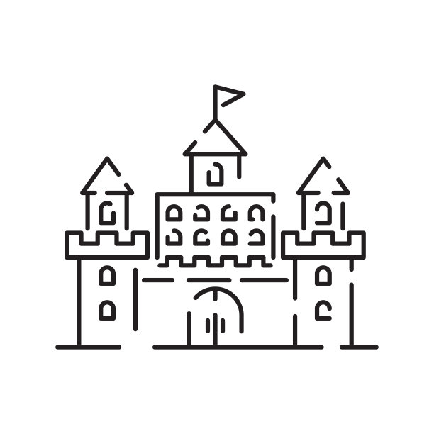 游乐园城堡标志