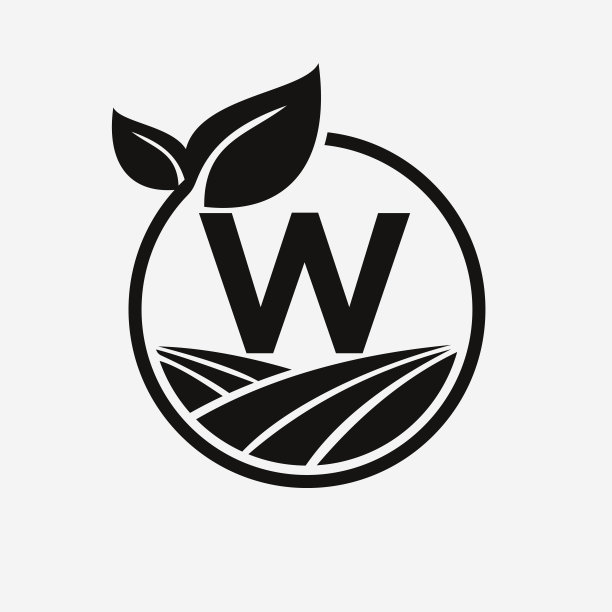 w字母环保logo设计