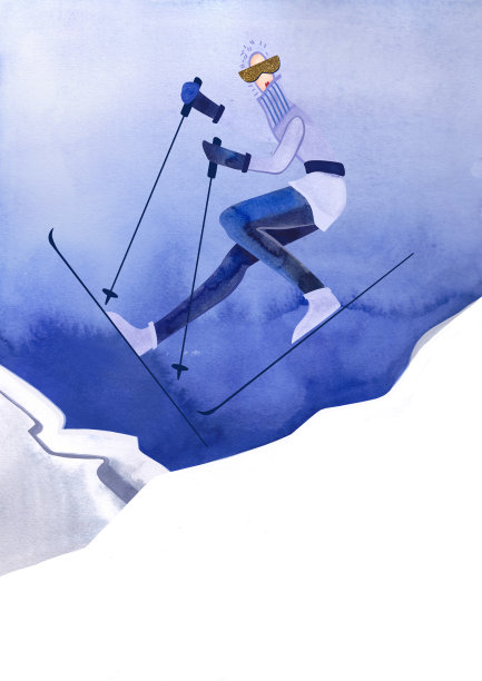 滑雪海报体育运动海报
