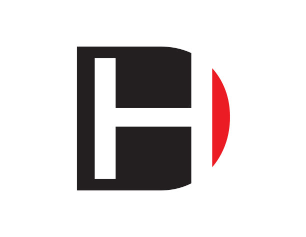 hd字母logo 金融科技标志