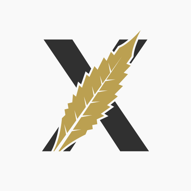 x字母花朵logo