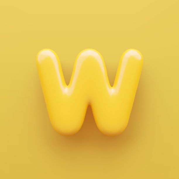 字母w气球logo