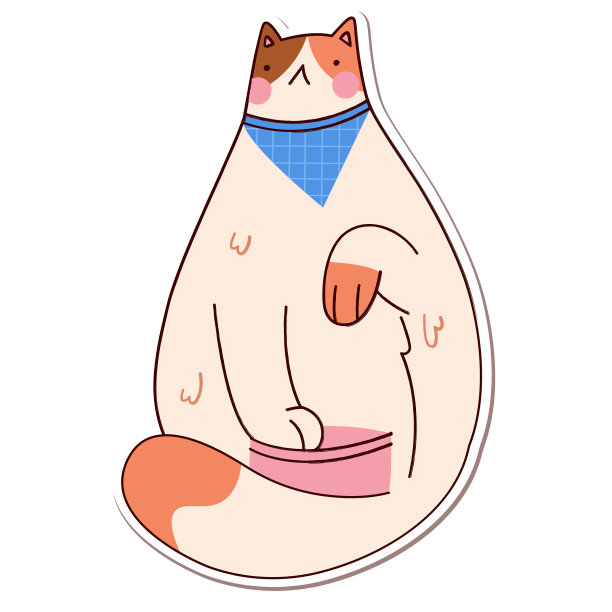 卡通可爱小肥猫