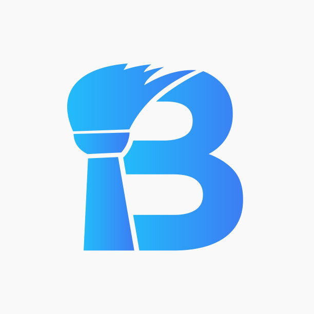 b字母标志房子logo