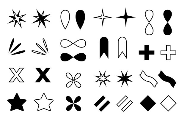 x字母星星标志