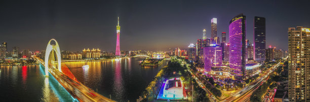 广州闹市夜景