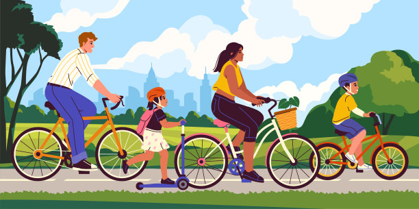 家庭,公路自行车,自行车赛