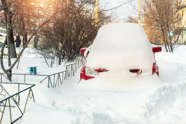 白雪覆盖的屋顶