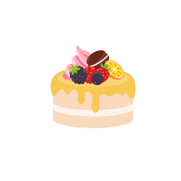 雪人草莓水果蛋糕