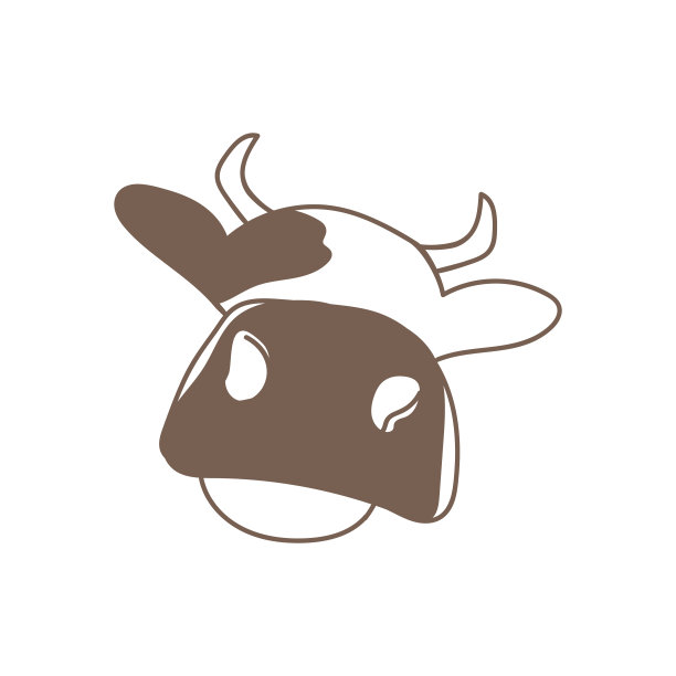 标志,logo,奶牛