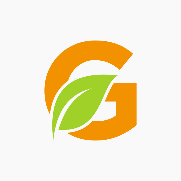 g字母农业环保绿叶logo