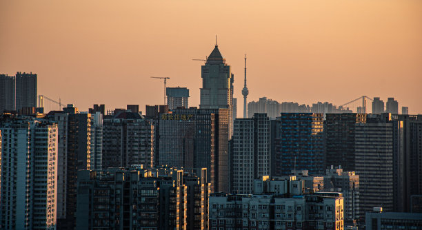 武汉城市建筑剪影