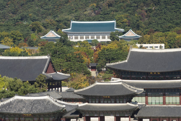 韩国青瓦台总统府建筑