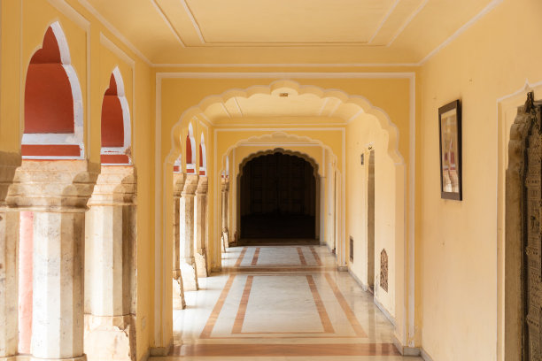 古代宫殿走廊