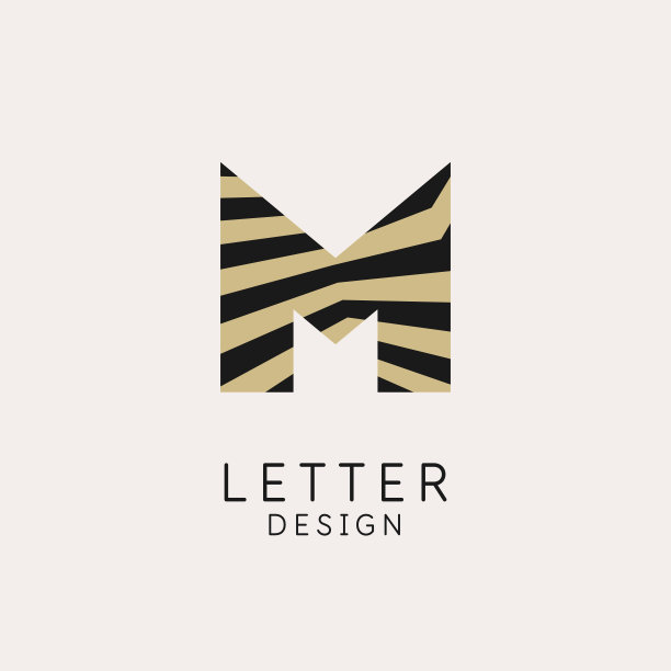 字母pr条纹logo