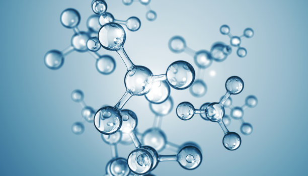 分子科技感医疗蓝色背景