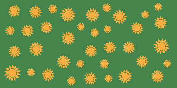 抽象几何向日葵四方连续