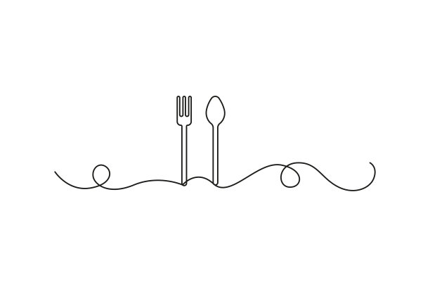 餐厅餐具装饰画
