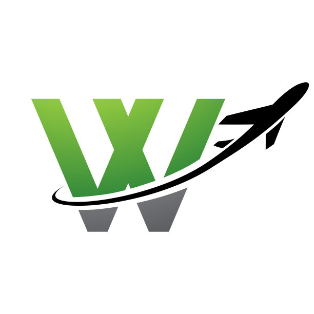 w字母飞翔logo