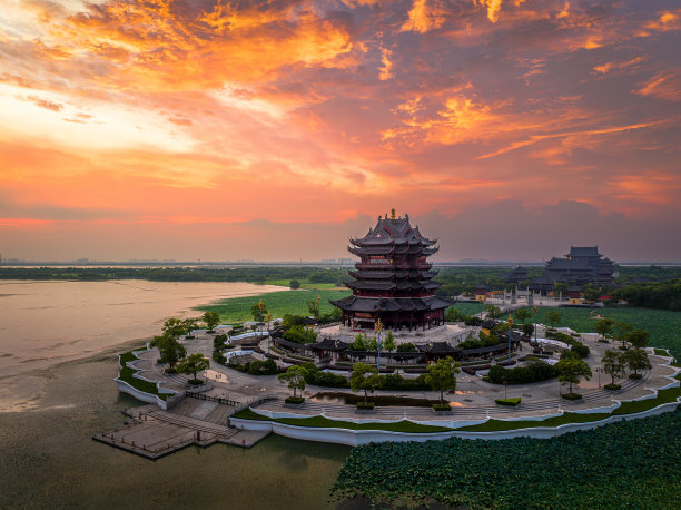 武汉黄鹤楼景区风光