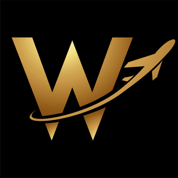 w字母飞翔logo