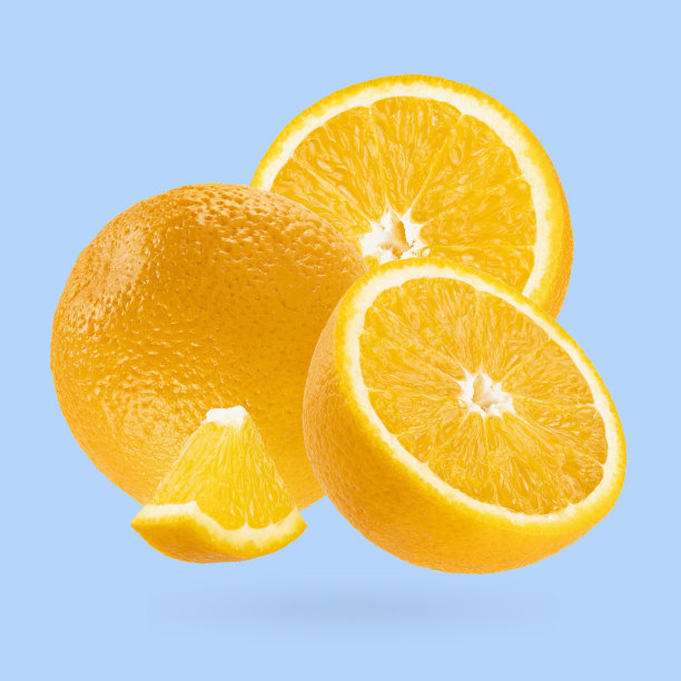 橙子促销海报