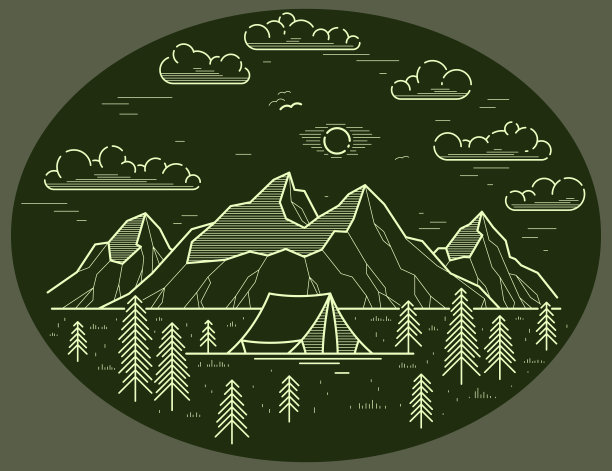 山野林间帐篷