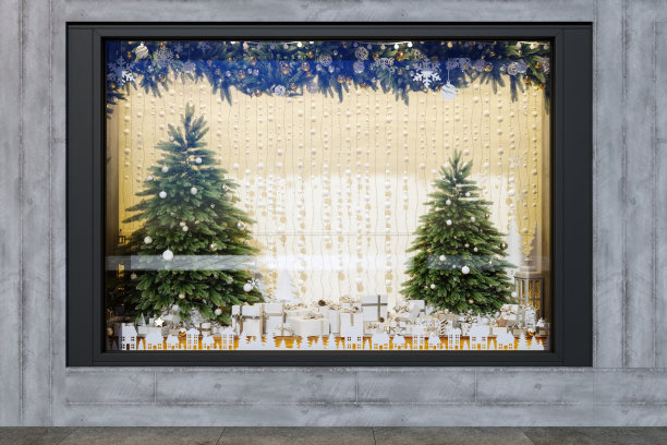 圣诞商业橱窗陈列设计