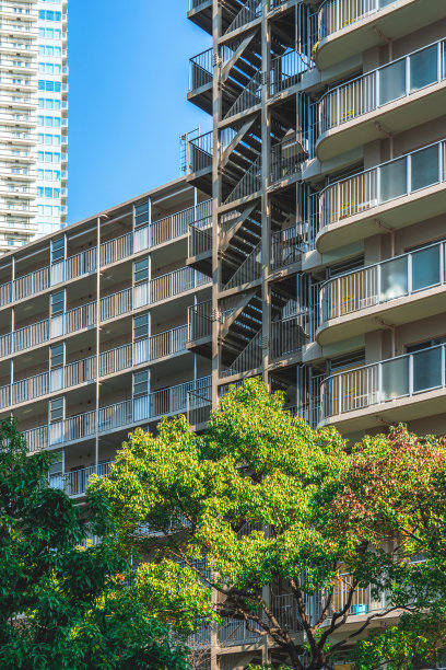 现代公共建筑局部特写