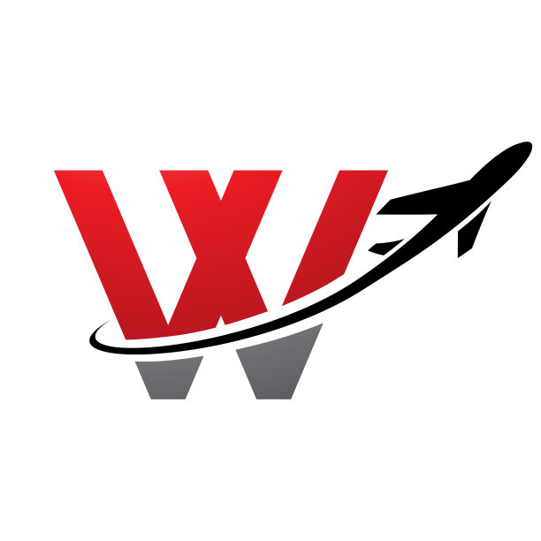 w字母飞翔logo