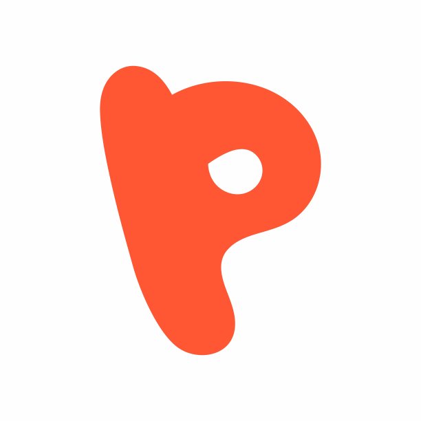 商务,线条,英文字母P