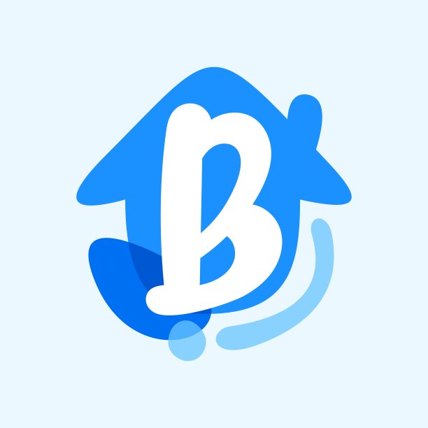 b字母标志房子logo