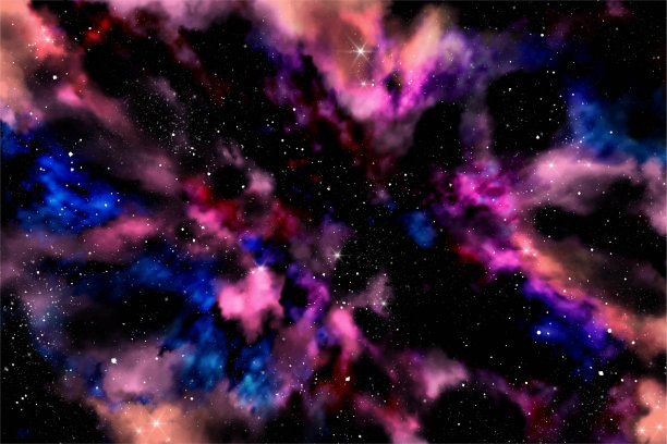紫红色星空漩涡背景