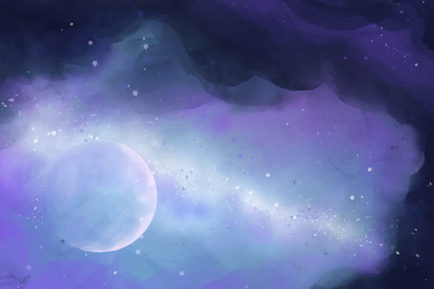 紫色漩涡星空星系